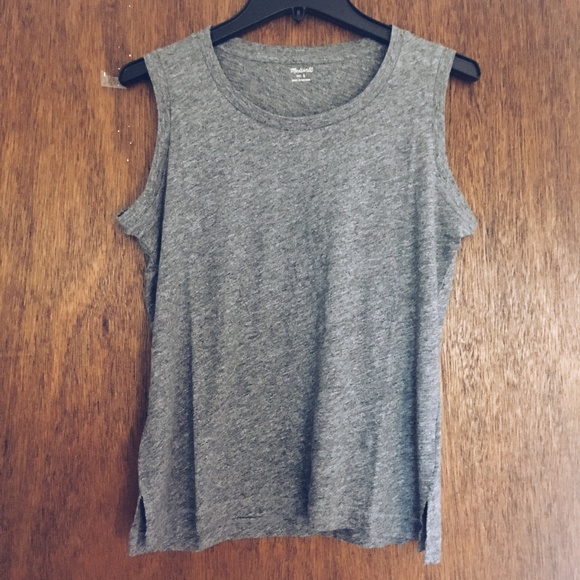 [NWT] Madewell Ex-Boyfriend Muscle Tank in Gray - Picture 2 of 7